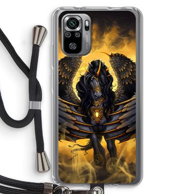 Pegasus: Xiaomi Redmi Note 10S Transparant Hoesje met koord
