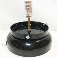 Lamp met Voet voor Benzinepomp Bol - Zwart