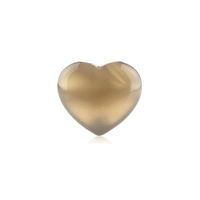 Hartvormige Edelsteen Agaat Grijs (25 mm) - thumbnail