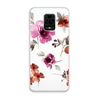 Geschilderde bloemen: Xiaomi Redmi Note 10 Lite Transparant Hoesje