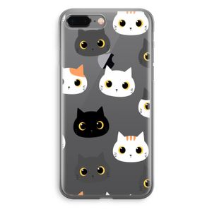 Katten: iPhone 8 Plus Transparant Hoesje