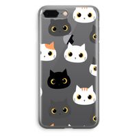 Katten: iPhone 8 Plus Transparant Hoesje