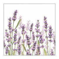 Ambiente Servetten Lavender Shades White 25x25cm - thumbnail