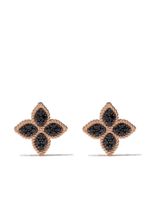 Roberto Coin boucles d'oreilles Princess Flower en or rose 18ct ornées de diamants