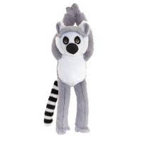 Keel Toys Pluche knuffel ringstaart maki aap - 55 cm - Knuffelbeesten - grijs - apen speelgoed