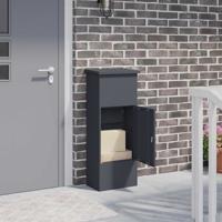 Pakket inwerp box Antraciet 44.5 x 29 x 110.5 cm Staal