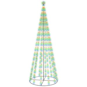 The Living Store LED-Kerstboom Meerkleurig 732 LEDs - 160x500 cm - Compact ontwerp