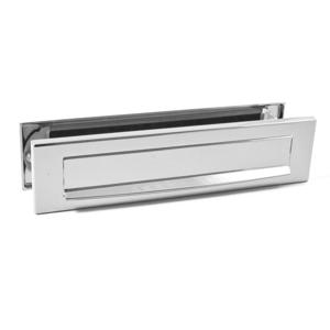 Mariani Briefplaat Combinatie Rechthoek Chroom - 91182015
