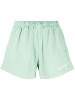 Sporty & Rich short en coton à logo brodé - Vert