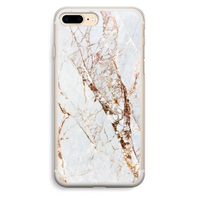 Goud marmer: iPhone 7 Plus Transparant Hoesje