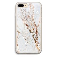 Goud marmer: iPhone 7 Plus Transparant Hoesje