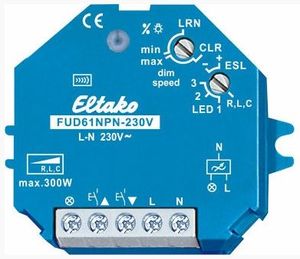 Spaarlamp dimmer draadloos FUD61NPN-UC Eltako