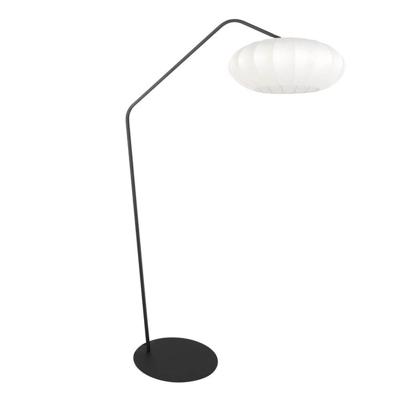 Steinhauer VloerlampZig-Zag zwart met witte kap Ø 60cm - 4249ZW