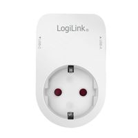 LogiLink PA0259 Contactdoos Met USB-laaduitgang, Kinderbeveiliging, Overspanningsbeveiliging IP20 Zwart - thumbnail