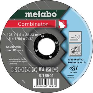 Metabo 616500000 Doorslijpschijf gebogen 25 stuk(s)