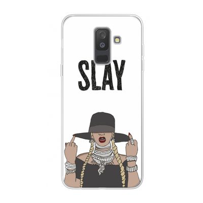 Slay All Day: Samsung Galaxy A6 Plus (2018) Transparant Hoesje