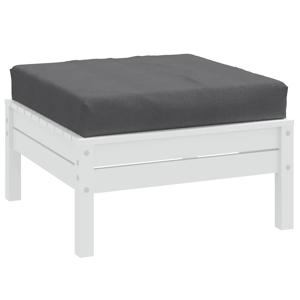 VidaXL Palletkussen 60x60x9,5 cm stof gemêleerd antracietkleurig