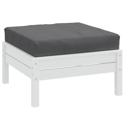 VidaXL Palletkussen 60x60x9,5 cm stof gemêleerd antracietkleurig