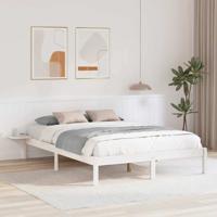 Bedframe met nachttafels Wit 150 x 200 cm Wit