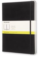 Moleskine notitieboek, ft 19 x 25 cm, effen, harde cover, 192 blad, zwart