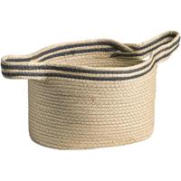 Leen Bakker - Mand Mila - Écru - 32x29x25 Cm - Papier - Zwart#Beige - 37x40x26 Cm