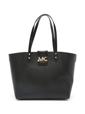 Michael Kors grand sac cabas Karlie en cuir - Noir
