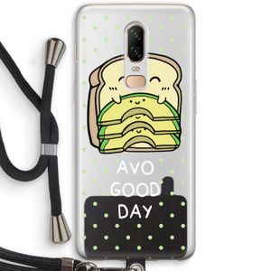 Avo Good Day: OnePlus 6 Transparant Hoesje met koord