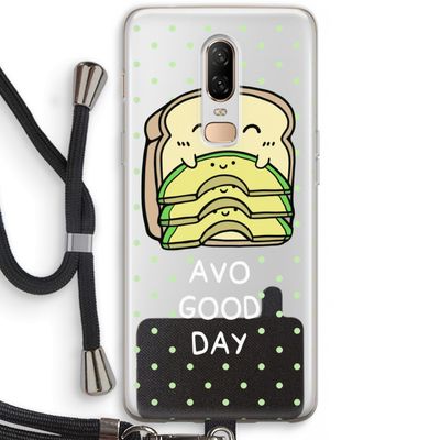 Avo Good Day: OnePlus 6 Transparant Hoesje met koord