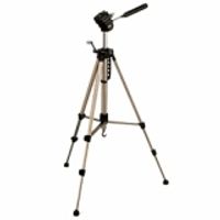 Walimex WT-3570 Tripod 1/4 inch Werkhoogte: 63 - 165 cm Crème 3D-panhead, Incl. tas