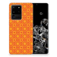 Samsung Galaxy S20 Ultra TPU bumper Batik Oranje