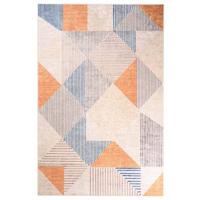 Tapeso Retro vloerkleed wasbaar - Moderna geel|blauw - 160x240 cm