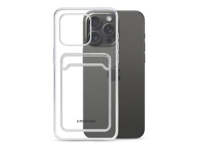 Mobilize Mobilize Gelly Card Case Apple iPhone 15 Pro Max Clear