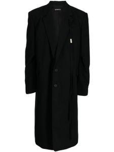 Ann Demeulemeester manteau oversize long - Noir