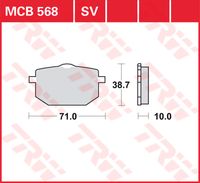 TRW Remblokken, en remschoenen voor de moto, MCB568SV Sinter street