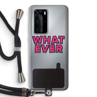 Whatever: Huawei P40 Pro Transparant Hoesje met koord