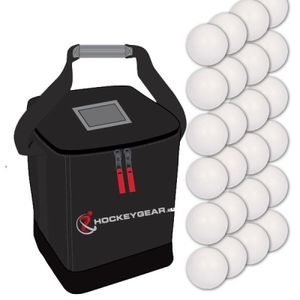 24 trainingsballen incl. Hockeygear.eu tas zwart
