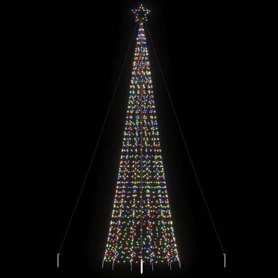 LED-kerstboom met spikes 1534 LED's 500 cm kleurrijk