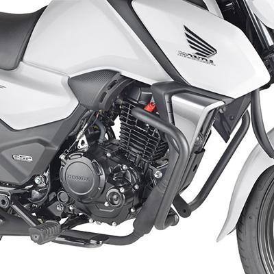 GIVI Valbeugel, Valbeugels voor de moto, TN1184 Zwart gepoedercoat staal onderzijde