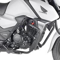 GIVI Valbeugel, Valbeugels voor de moto, TN1184 Zwart gepoedercoat staal onderzijde