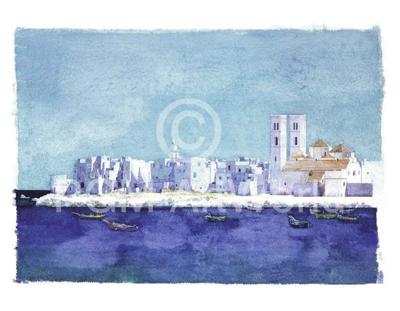 Kunstdruk Ralf Westphal - Molfetta, Apulien 90x70cm
