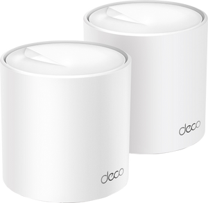 TP-Link DECO X60(2-PACK) mesh-wifi-systeem Dual-band (2.4 GHz / 5 GHz) Wi-Fi 6 (802.11ax) Wit Intern