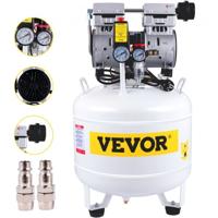 VEVOR Olievrije Compressor Fluistercompressor 40L Verticale Compressor 45x45x70 cm Compressor Stil Gemaakt van Gelegeerd Staal met Ultrastille Motor