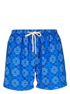 PENINSULA SWIMWEAR short de bain à imprimé graphique - Bleu