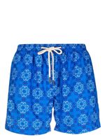 PENINSULA SWIMWEAR short de bain à imprimé graphique - Bleu