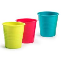Forte Plastics Drinkglazen - 12 st - gekleurd - 200 ml