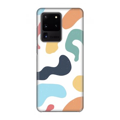 Memphis Shapes Blue: Volledig geprint Samsung Galaxy S20 Ultra Hoesje