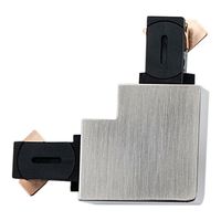 SG Zip Hoekstuk koppeling spanningsrail geb. staal 230V 3061
