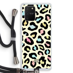 Leopard pattern: Samsung Galaxy S10 Lite Transparant Hoesje met koord
