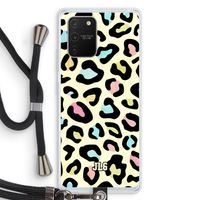 Leopard pattern: Samsung Galaxy S10 Lite Transparant Hoesje met koord