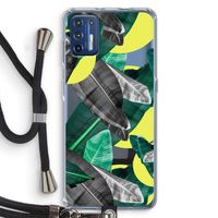 Fantasie jungle: Motorola Moto G9 Plus Transparant Hoesje met koord